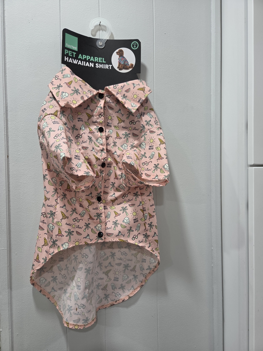 FuzzYard Pet/Dog Hawaiian Shirt- Size 6